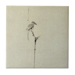 Schilderen door Miyamoto Musashi, c. jaren '1600 Tegeltje