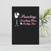 Schilderen| Drink wijnklep Kaart (Staand voorkant)