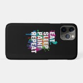 Schilderen | Eet slaapverf Herhaal grappig schilde Case-Mate iPhone Case (Achterkant (horizontaal))