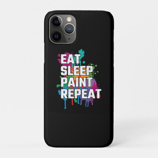 Schilderen | Eet slaapverf Herhaal grappig schilde Case-Mate iPhone Case (Achterkant)