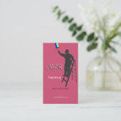 Schilderen en decoreren visitekaartje (Staand voorkant)