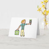 Schilderen en decorteren kaart (Gele Bloem)