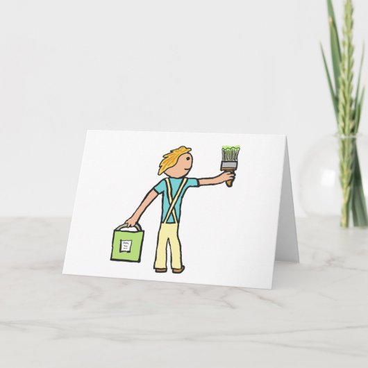 Schilderen en decorteren kaart (Voorkant)