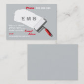 Schilderen en decorteren van bedrijven visitekaartje (Voorkant / Achterkant)