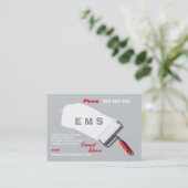 Schilderen en decorteren van bedrijven visitekaartje (Staand voorkant)