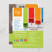 Schilderen en versieren van de handymanflyer briefkaart (Voorkant / Achterkant)