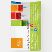 Schilderen en versieren van een stuurhutbord spandoek (Verticaal)