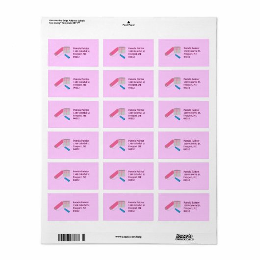 Schilderen Etiket (Full Sheet)