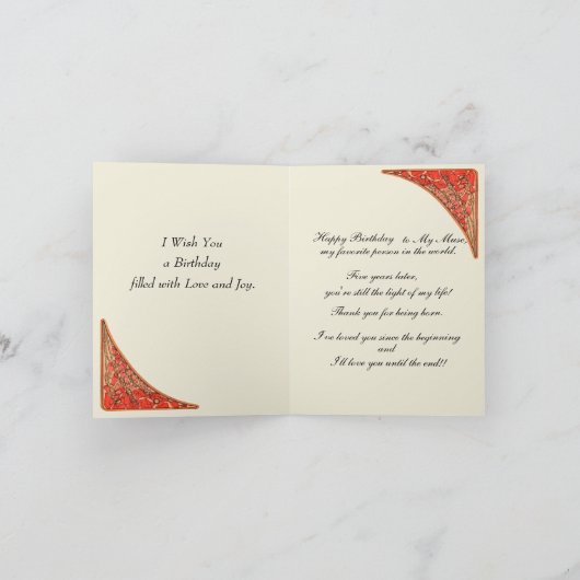 Schilderen, geboortedag kaart (Binnen)