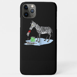 Schilderen Grappig Cartoon Zebra schilderij Case-Mate iPhone Case