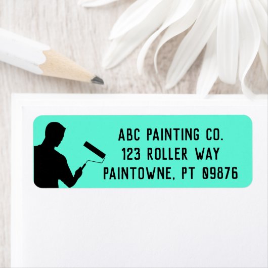 Schilderen Handyman Business Return Adres Labels (Insitu)