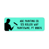 Schilderen Handyman Business Return Adres Labels (Voorkant)