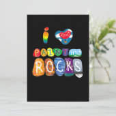 Schilderen | I Love Rock Painting Funny Rock Paint Kaart (Staand voorkant)