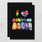 Schilderen | I Love Rock Painting Funny Rock Paint Kaart (Voorkant / Achterkant)