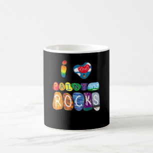Schilderen I Love Rock Painting Funny Rock Paint Koffiemok