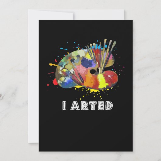 Schilderen|Ik heb Aunny Art Painter-schilderkunst  Kaart (Voorkant)