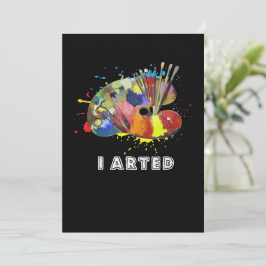 Schilderen|Ik heb Aunny Art Painter-schilderkunst  Kaart (Staand voorkant)