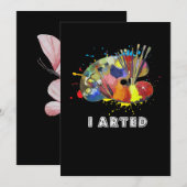 Schilderen|Ik heb Aunny Art Painter-schilderkunst  Kaart (Voorkant / Achterkant)