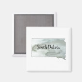 Schilderen in het kader van het South Dakota-staat Magneet (Voorkant / Achterkant)