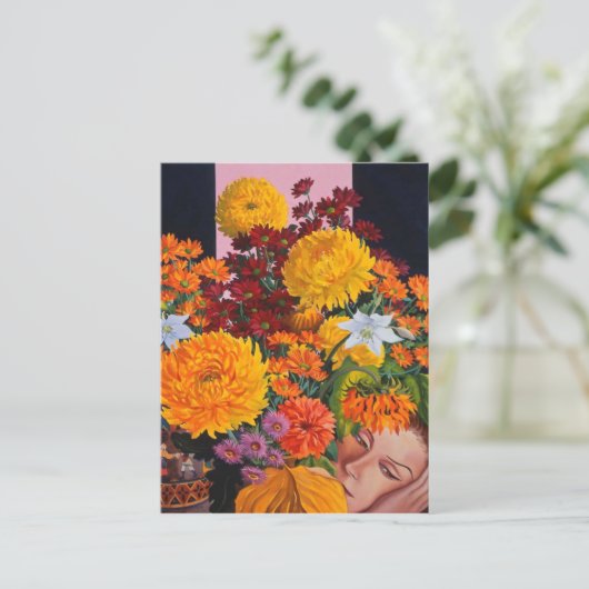 Schilderen in oktober 2005 briefkaart (Staand voorkant)