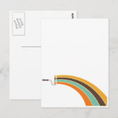 Schilderen in retrokleuren briefkaart (Voorkant / Achterkant)