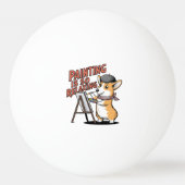 Schilderen is zo ontspannend, Corgi-kunstenaar Pingpongbal (Voorkant)