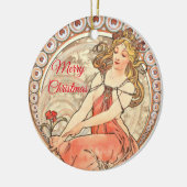 Schilderen, kerstmis keramisch ornament (Links)