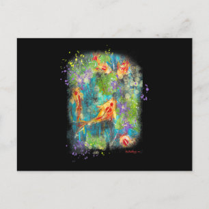 Schilderen Koi Fish Painting Zen Japans verhit Briefkaart