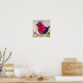 Schilderen, kolibrie, decoratief materiaal poster (Keuken)