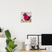 Schilderen, kolibrie, decoratief materiaal poster (Thuiskantoor)
