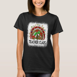 Schilderen Leopard Rainbow Teacher Claus T-shirt