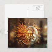 Schilderen : Lunar Loves Solar Briefkaart (Voorkant / Achterkant)