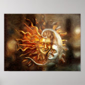 Schilderen : Lunar Loves Solar Poster (Voorkant)