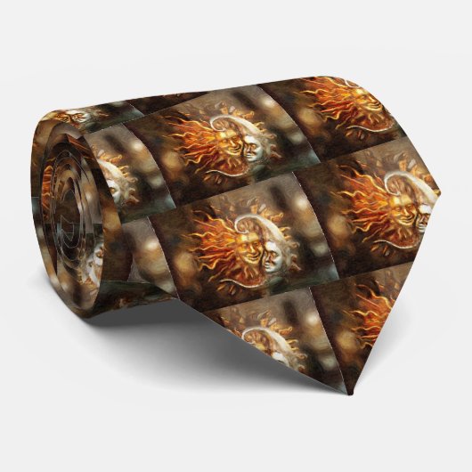 Schilderen : Lunar Loves Solar Stropdas (Opgerold)