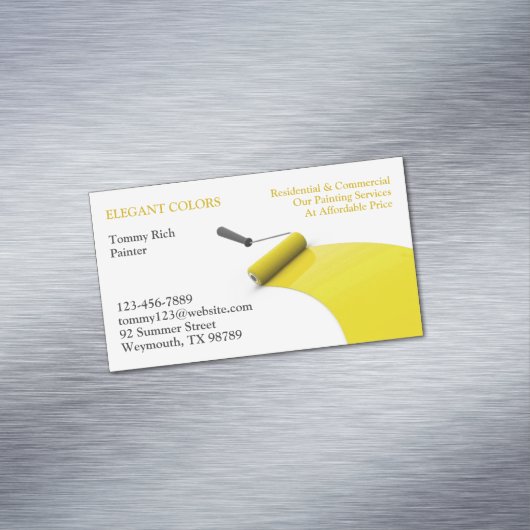 Schilderen Magnetisch Visitekaartje (Voorbeeld)