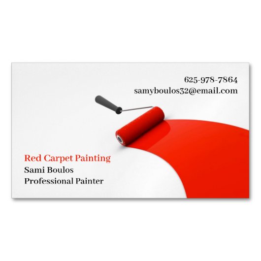 Schilderen Magnetisch Visitekaartje (Voorkant)