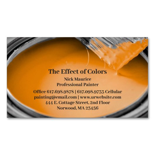 Schilderen Magnetisch Visitekaartje (Voorkant)