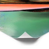 Schilderen Meisje en Kat In Natuur Poster (Hoek)