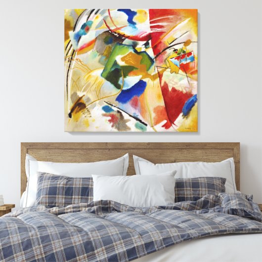 Schilderen met Green Center Wassily Kandinsky Canvas Afdruk (Insitu (Slaapkamer))