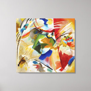 Schilderen met Green Center Wassily Kandinsky Canvas Afdruk