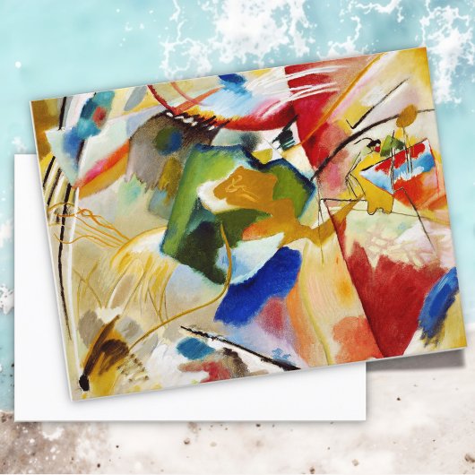 Schilderen met Groen Centrum door Wassily Kandinsk Briefkaart