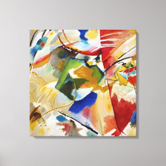 Schilderen met Groen Centrum door Wassily Kandinsk Canvas Afdruk (Voorkant)