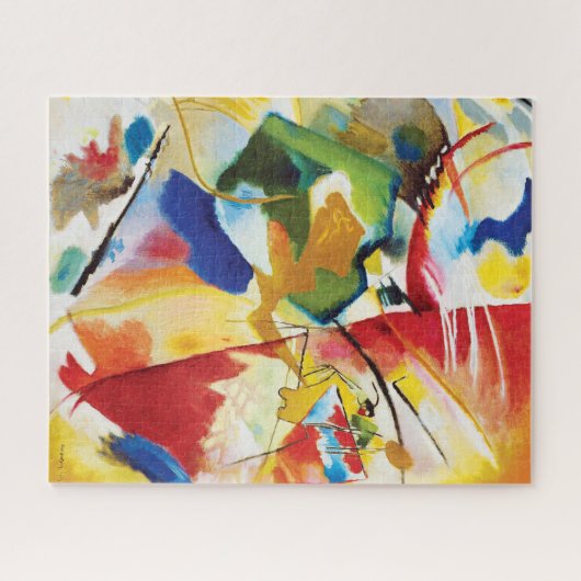 Schilderen met Groen Centrum door Wassily Kandinsk Legpuzzel (Horizontaal)
