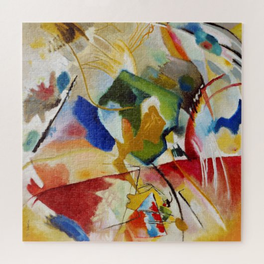 Schilderen met Groen Centrum door Wassily Kandinsk Legpuzzel (Horizontaal)