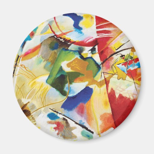 Schilderen met Groen Centrum door Wassily Kandinsk Magneet (Voorkant)