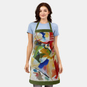 Schilderen met Groen Centrum door Wassily Kandinsk Schort (Gedragen)