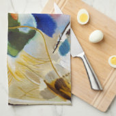 Schilderen met Groen Centrum door Wassily Kandinsk Theedoek (Quarter Fold)