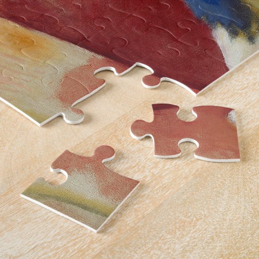 Schilderen met Groen Centrum | Kandinsky Legpuzzel (Zijkant)