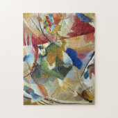 Schilderen met Groen Centrum | Kandinsky Legpuzzel (Verticaal)