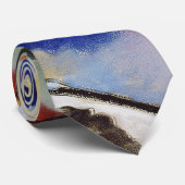 Schilderen met Groen Centrum - Wassily Kandinsky Stropdas (Opgerold)